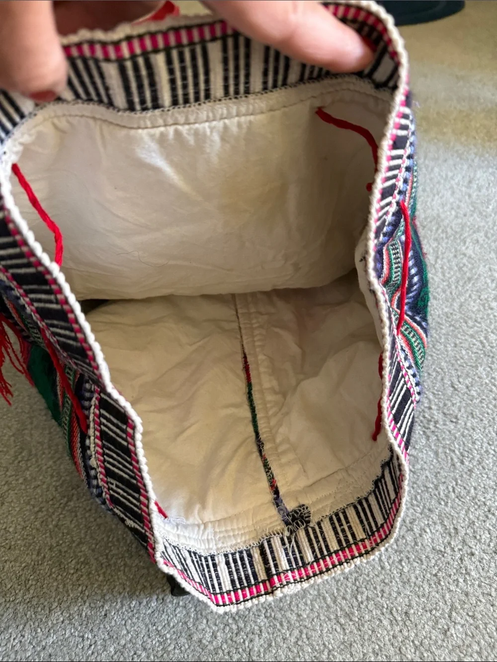 Bohemian Multicolor Woven Backpack